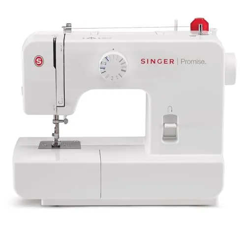 Singer 1408 Maquina De Coser Mecanica - 14 Operaciones de Costura, Brazalete Libre, Ojalador Automático de 4 Pasos, Aplicación de Botones y Cremalleras, Maquina de Coser Profesional