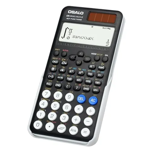 OSALO Calculadora científica OS-991ES Plus II, 417 Funciones, Negro