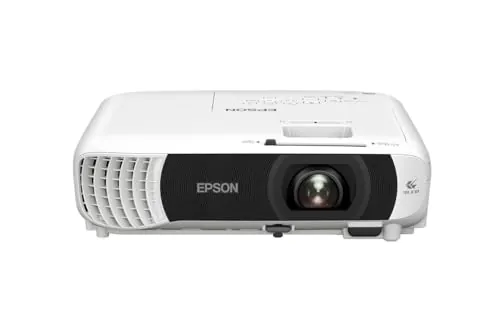 Epson EB-W55 | Proyector WXGA económico | 3LCD | 4000 lúmenes | Pantallas de hasta 320″ | Wi-Fi | Pantalla dividida | 2 puertos HDMI | Fácil configuración | Uso doméstico y de oficina | Blanco