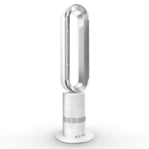 Eduzita TP18Pro Ventilador de Torre Sin Aspas, Calefacción y Refrigeración 2-en-1, Control Táctil y Mando a Distancia, 10 Niveles Frío + 3 Calor, Motor DC Ultra Silencioso