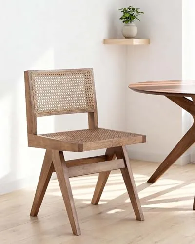 LIVAN HOME - Set de 2 sillas de Comedor en ratán Alana