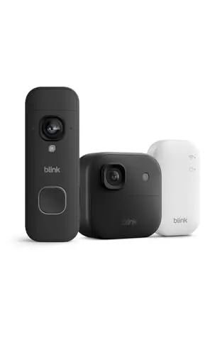 Cámara exterior 2K+ Blink con Blink Videotimbre 2K+ (última generación), Negro, módulo de sincronización básico Incluido