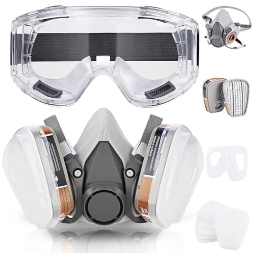 Faburo Respirador Mascarilla Pintura para Bricolaje y Herramientas