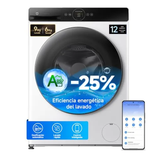 Xiaomi Mijia Front Load Washer Dryer Pro 9 kg Lavado / 6 kg Secado, A-25%