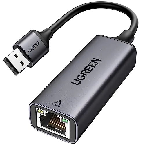 UGREEN Adaptador Ethernet USB 3.0 Tarjeta de Red Gigabit 1000 Mbps RJ45 LAN