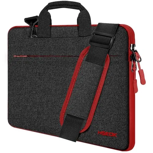 HSEOK Bolso Bandolera/Maletín para Portátil 15"-16", Funda Protectora Laptop Sleeve Dura y Impermeable para 15" 16" MacBook Pro, 15"-15.6"-16" Notebook,B02K02