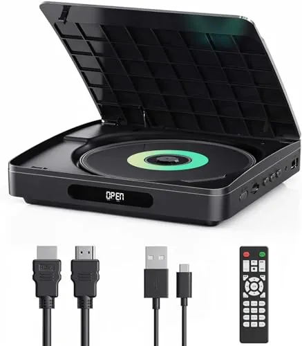 Reproductor DVD para TV, Reproductor DVD HDMI YOTON 1080P HD, Sin Restricción de Región, Función de Ultima Memoria, Reproductor CD con Puerto USB, Control Remoto, NTSC/PAL