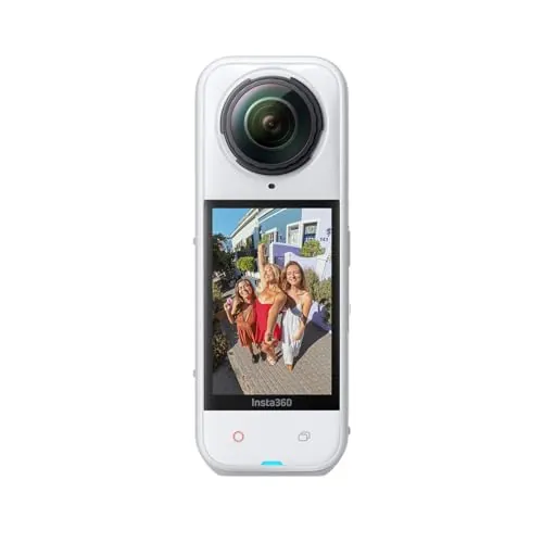 Insta360 X5 Blanco Satinado - Cámara 8K 360°, sensores duales 1/1,28"