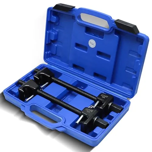 CCLIFE 2 piezas Compresor Muelles Amortiguador, Compresor Muelles Amortiguadores para Coche de 320mm, Herramientas para Coches