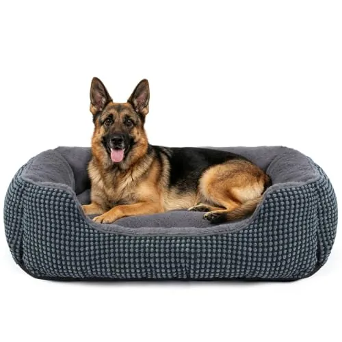 FURTIME Cama Perro XXL Grande, Cama para Perros Lavable, 106x80x23cm