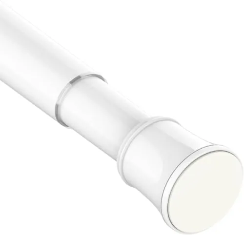 Barra de cortina con pinzas Barra de cortina telescópica sin taladrar para ducha - 85-230 cm(diámetro 32 mm)