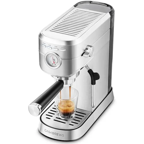 CASABREWS CM5418 Cafetera Expresso 20 Bares con Espumador de Leche