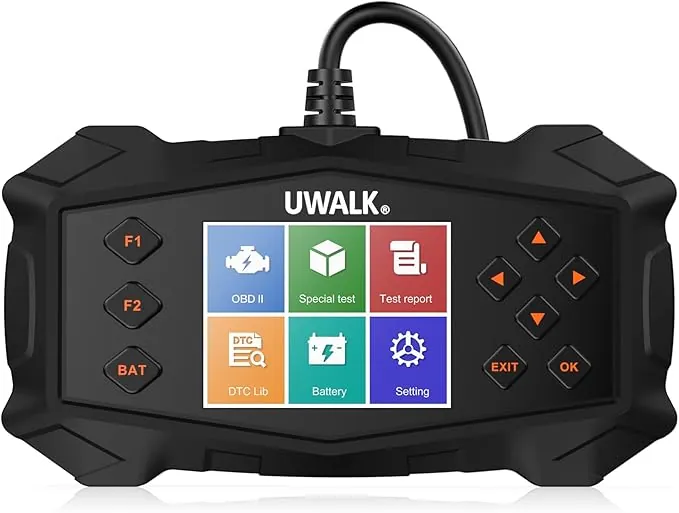 OBD2 Diagnosis Coche OBD Scanner: EOBD Máquina Coche Diagnóstico Multimarca Vehículos con Prueba de batería - Español OBD2 Lector de Código Fallos Motor Autos OBDII Funciones para BMW Audi Mercedes