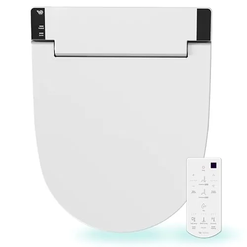 VOVO STYLEMENT VB-6100SR Asiento de inodoro electrónico inteligente para bidé, fácil instalación, asiento con calefacción, secado con agua tibia, LED, ahorro de energía ecológico, fabricado en Corea