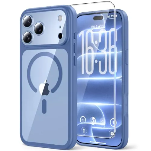 TAURI Funda Magnética para iPhone 18 Pro 6.3", Azul