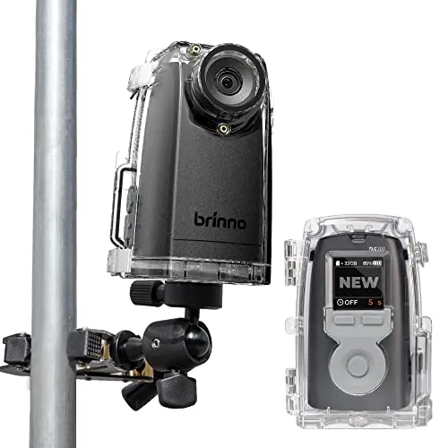 Brinno BCC300-C Timelapse Video Bundle - Cámara TLC300 1080P FHD y HDR, 118°FOV, Pantalla LCD IPS 1.44”, Carcasa IPX4, Abrazadera, Fácil de Usar en Obras de Construcción, Interiores y Exteriores