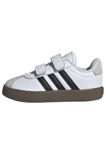 adidas Unisex niños VL Court 3.0 Shoes Infants, Cloud White/Core Black/Grey One, 26 EU