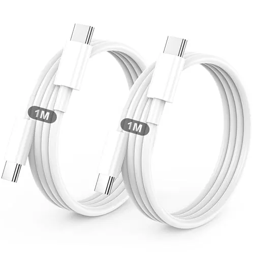 BSTOEM Cable USB C Carga Rápida,1M+1M Cable USB C a USB C, Tipo C Cable 60W