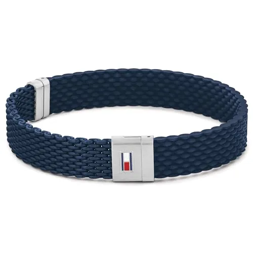 Tommy Hilfiger Jewelry Pulsera para Hombre de Silicona en negro o azul