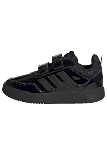 adidas Unisex niños Tensaur Sport 3.0 Hook and Loop Kids Shoes, Core Black/Core Black/Core Black, 38 2/3 EU