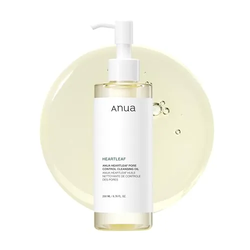 Anua Heartleaf Pore Control Cleansing Oil, Aceite Limpiador Control de Poros, puntos negros, removedor de maquillaje, la piel coreano, skincare coreano, 200 ml