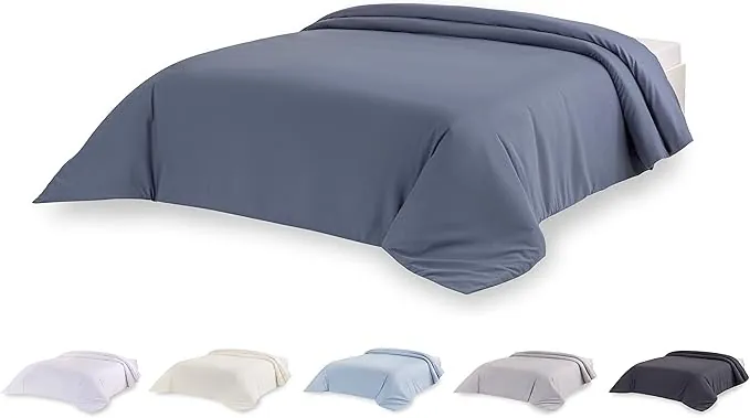 Todocama – Funda nórdica de Microfibra para edredón de Tacto Extra Suave. (Azul grisáceo - Cama 105/120-180x220cm).