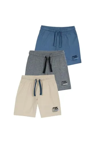 Chicco, Pantalones Cortos Niño, Set de 3 Bermudas Cómodas y Prácticas, en Tejido Suave, con Cintura Elástica, Ideales para Primavera y Verano, Ropa para Niños y Adolescentes