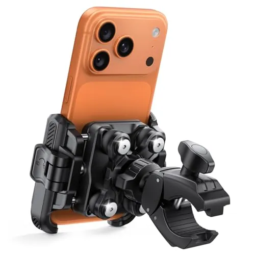 Lamicall Soporte Móvil Moto Antivibración, Soporte Móvil Bicicleta