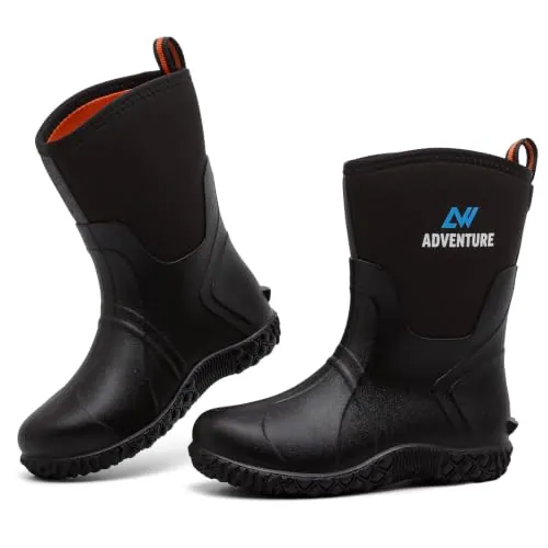 Yenxapei Botas De Goma Para Mujer Impermeables Botas De Lluvia Media CañA | Botas De JardíN Para Mujer CóModas Para JardineríA, Lluvia Y Actividades Al Aire Libre