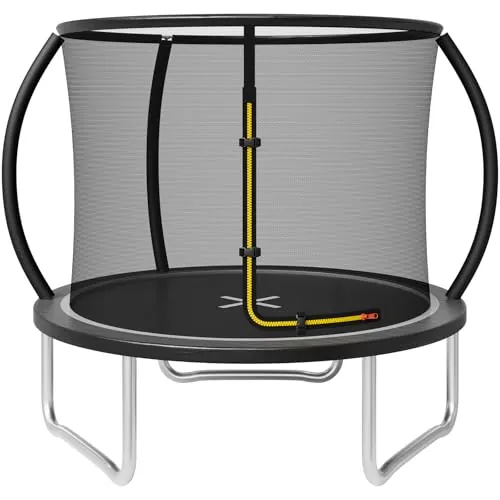 JUMMICO Trampolín para Exteriores Ø183/220/290/360 cm, Trampolín de Jardín para Niños, Juego Completo con Red de Seguridad, Cubierta de Bordes y Accesorios de Montaje, Certificación GS