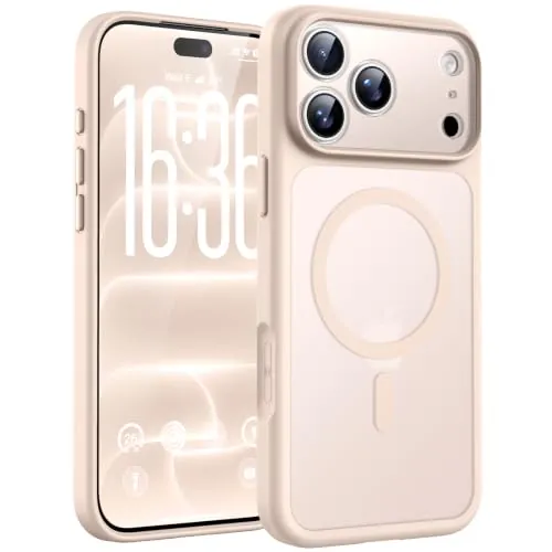 TOCOL Funda para iPhone 18 Pro, Compatible con MagSafe, Desierto