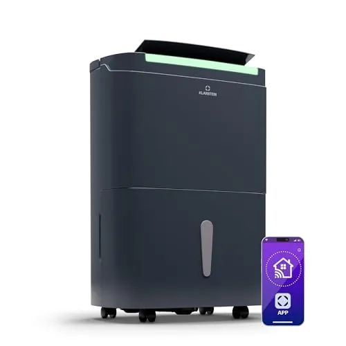 KLARSTEIN Deshumidificador Silencioso Electrico Bajo Consumo Silencioso, Deshumificadores de Humedad Capacidad 40L., Desumificadores para la Humedad Antihumedad, Dehumidifier Habitaciones 35-45 m²