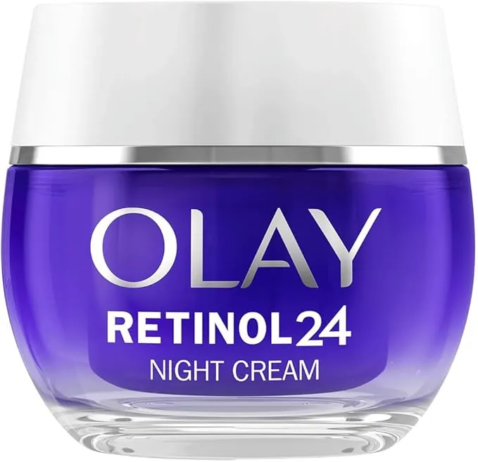 Olay Retinol 24 Crema de Noche Hidratante Facial, Cuidado de la Piel con Vitamina E Antioxidante. Cuidado de la Piel Well-aging durante la Noche: Suaviza, Renueva E Hidrata, 50 ml
