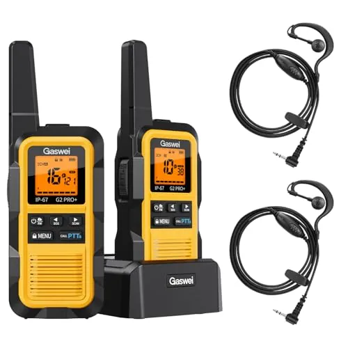 Gaswei G2Pro+ IP67 Impermeable y Flotante Walkie Talkie con Auriculares