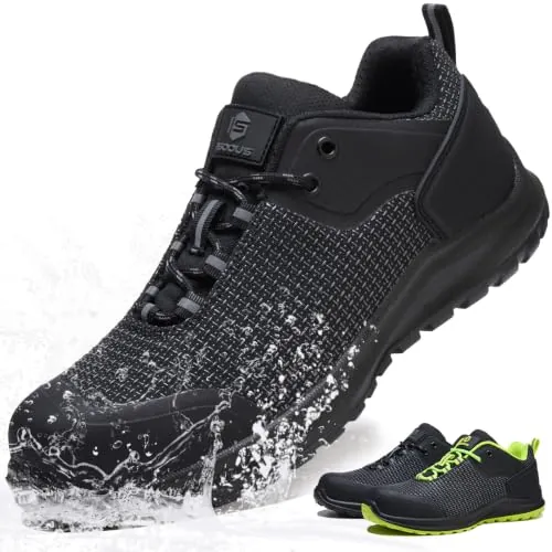 Zapatos de Seguridad Hombre Mujer S3 ESD Zapatillas Trabajo Impermeables