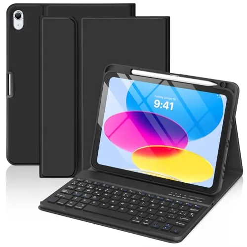 GAOJIE Funda con Teclado para iPad A16 11ª Generación 2025 y 10ª Gen 2022