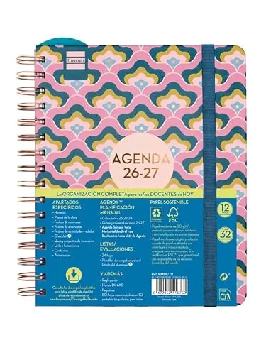 Finocam Docente Magistral Design Agenda Curso 2026 2027 | Lilac · Español