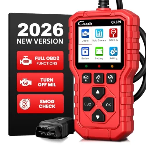 LAUNCH CR329 OBD2 Diagnosis | Maquina Diagnosis Coche Multimarca (Español) | Analizador Motor | Test Batería, Diagnostica fallos Check Engine al instante | Datos en tiempo real | Para coches 1996-2026