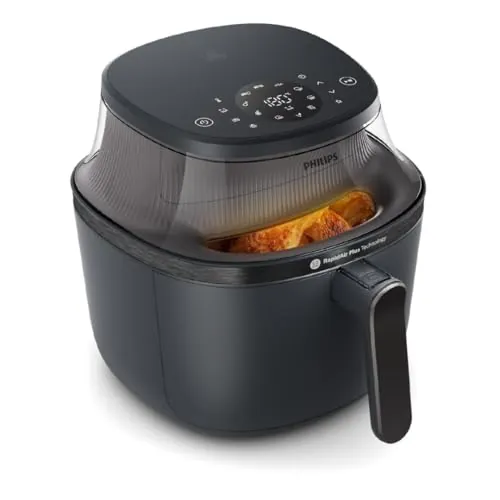 Philips 3000 Airfryer - Freidora de Aire 4,2L, 16 en 1, Táctil, Negro