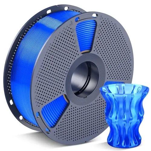 SUNLU Filamento PLA Azul transparente 1.75mm 1KG, Filamento Impresora 3D