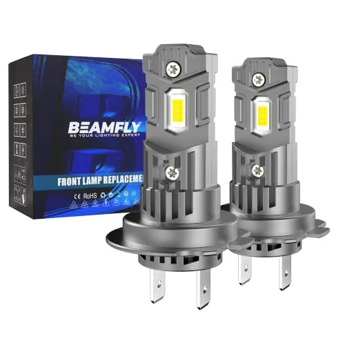 BEAMFLY H7 LED Bombilla 6500K Bombillas 110W 40000LM, 2 piezas