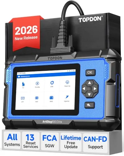 TOPDON OBD2 Diagnosis ArtiDiag600 Elite de Sistema Completo