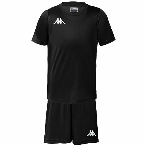 Kappa GORKIT, Conjunto de fútbol, Negro, 12 Años, Niño