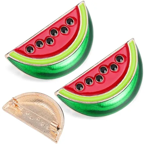 HORIALENCE Broche de Aleación Diseño de Sandía para Mujer, Clip para Suéter y Camiseta Palestina Mujer, Adecuado para Ocasiones Formales y Fiestas de Cumpleaños