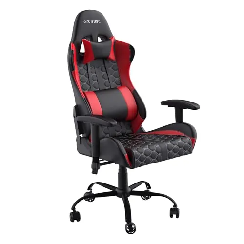 GXTrust Resto Silla Gaming Giratoria Completa de 360°, Rojo
