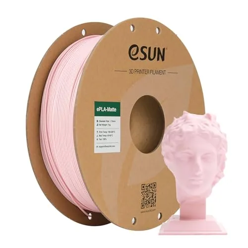 eSUN Actualizado PLA Mate Filamento 1.75mm 1KG Rosa Melocotón