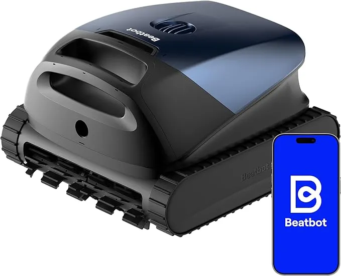 (2026 Nuevo) Beatbot Sora 10 Robot Piscina limpiafondos y Paredes, Plataformas y línea de flotación, 25700 LPH, Estacionamiento línea flotación, 5l residuos,Controllo App,Piscinas enterradas/elevadas