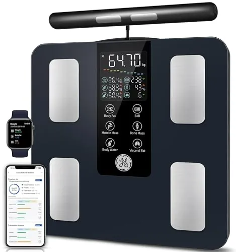 GE Bascula Bioimpedancia, 50 Medidas Diferentes 180kg