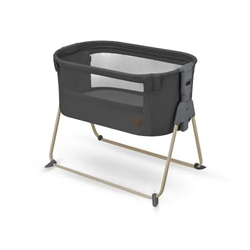 Maxi-Cosi Tori, Cuna Colecho 2 en 1, 0–9 kg, Beyond Graphite | Cuna Junto a Cama, 0–6 Meses, Plegado Ultracompacto, Ligera, 5 Posiciones de Altura, Malla Transpirable