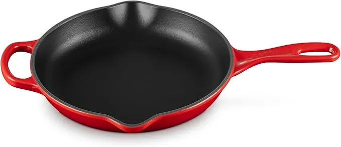LE CREUSET Sartén skillet redonda de hierro fundido, diámetro 23 cm, Cereza, 20182230600422